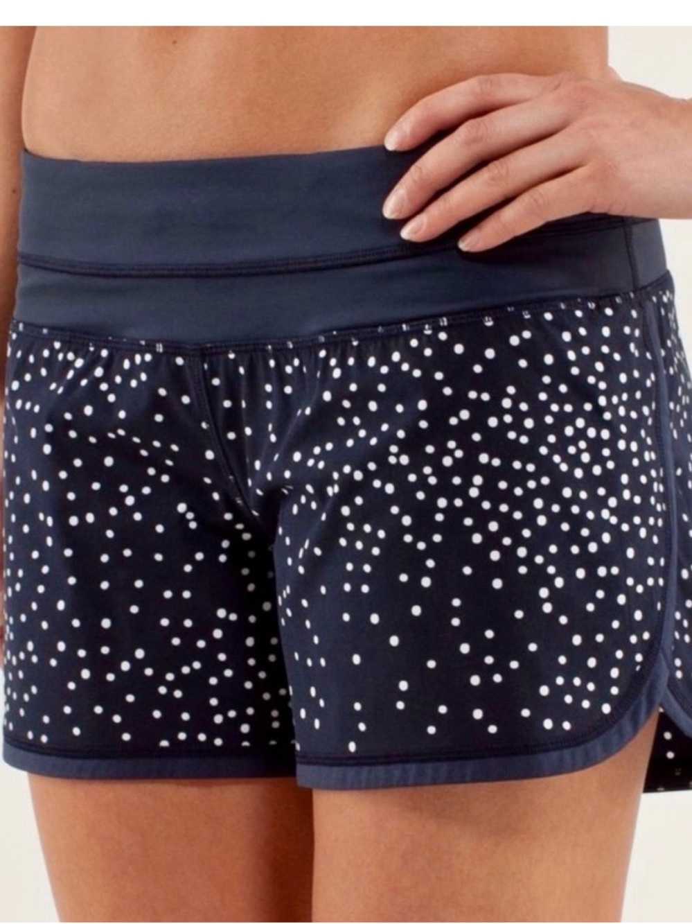 Women's Navy Polka Dot lululemon Shorts